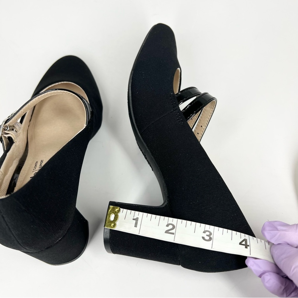 LifeStride Women's True Block Heel Mary Jane Pumps Black Micron Size 5M - Picture 7 of 13
